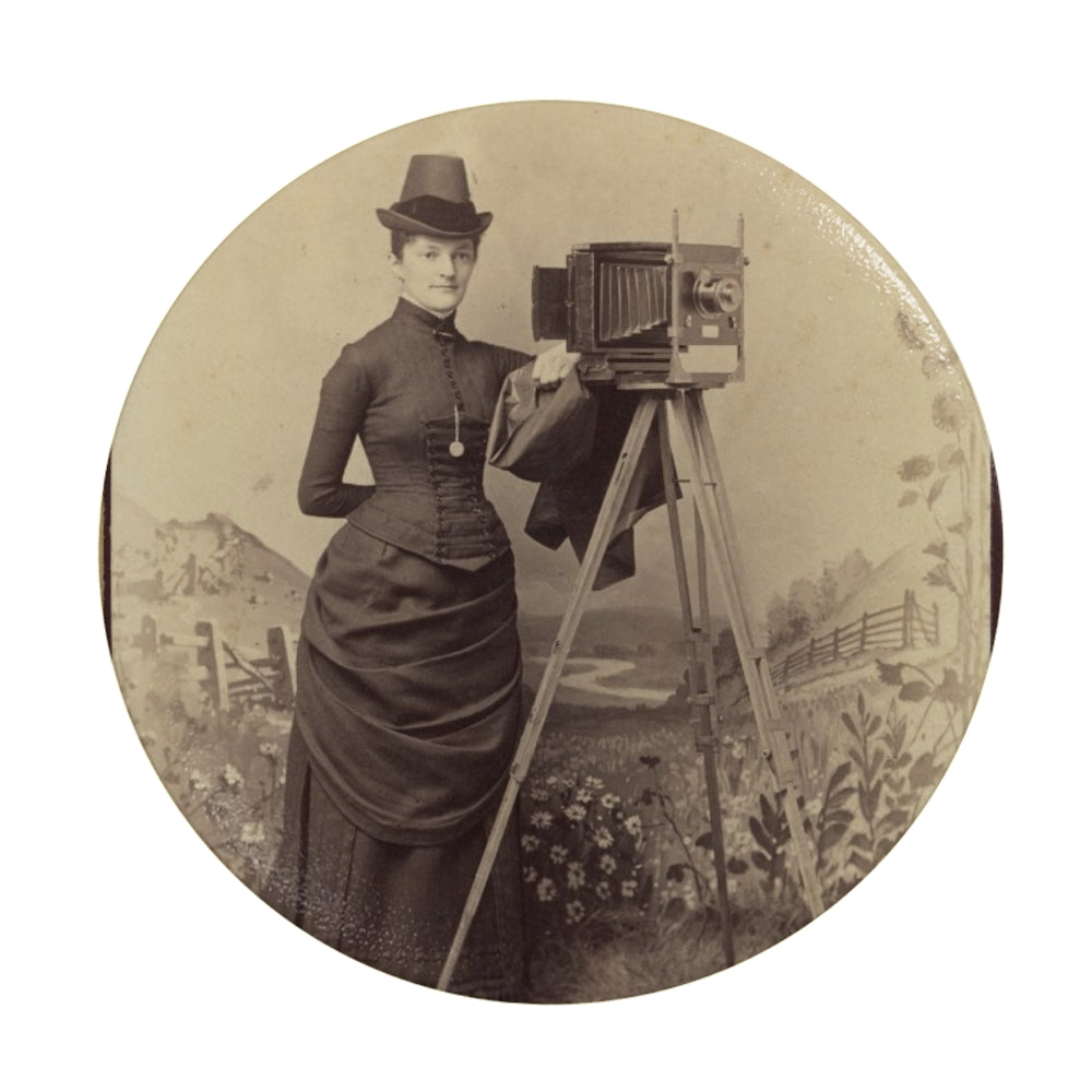 Victorian Lady Photographer Phone Stand