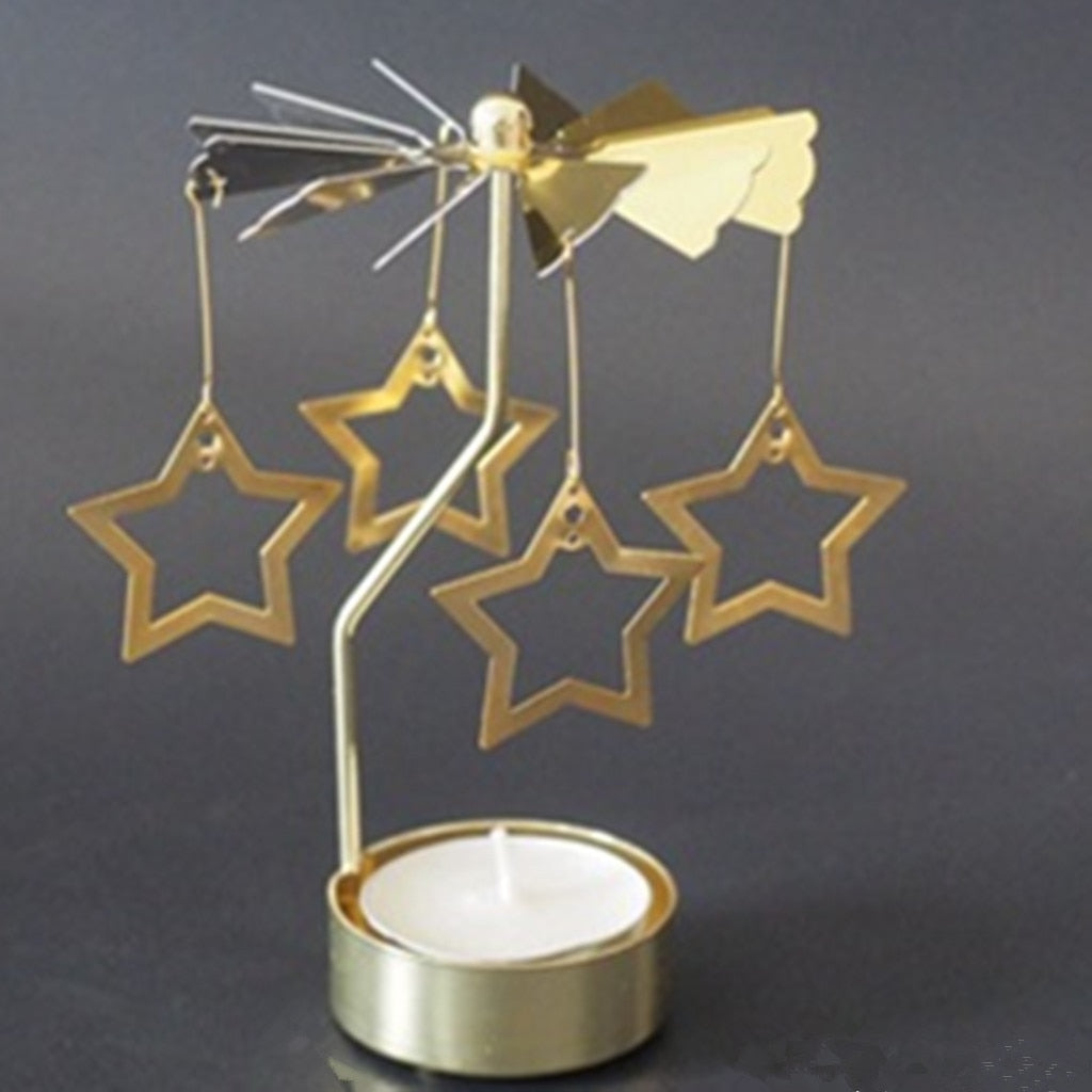 Christmas Deer and More Rotating Carrousel Tea Light Candle Holder