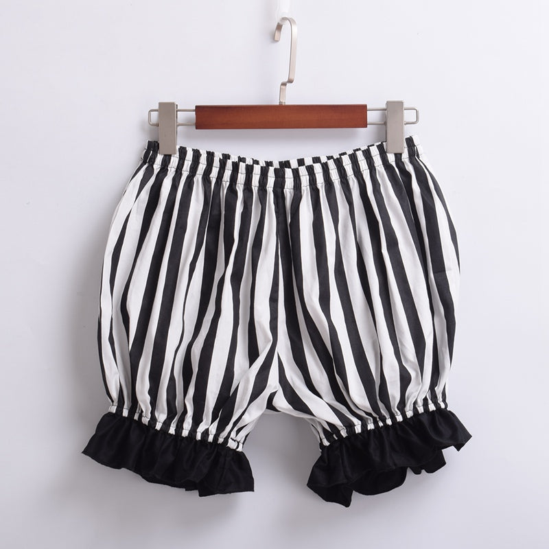 Vintage Striped Pumpkin Shorts - Go Steampunk