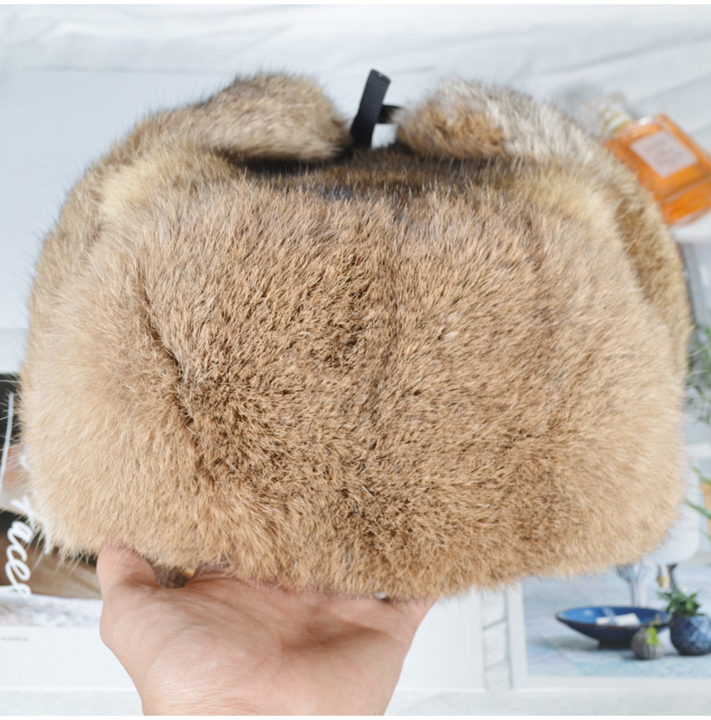 Handmade Genuine Rabbit Fur Explorers Hat - Go Steampunk