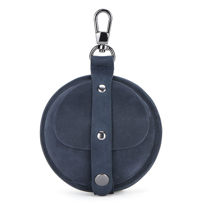 Genuine Leather Round Pocket Case