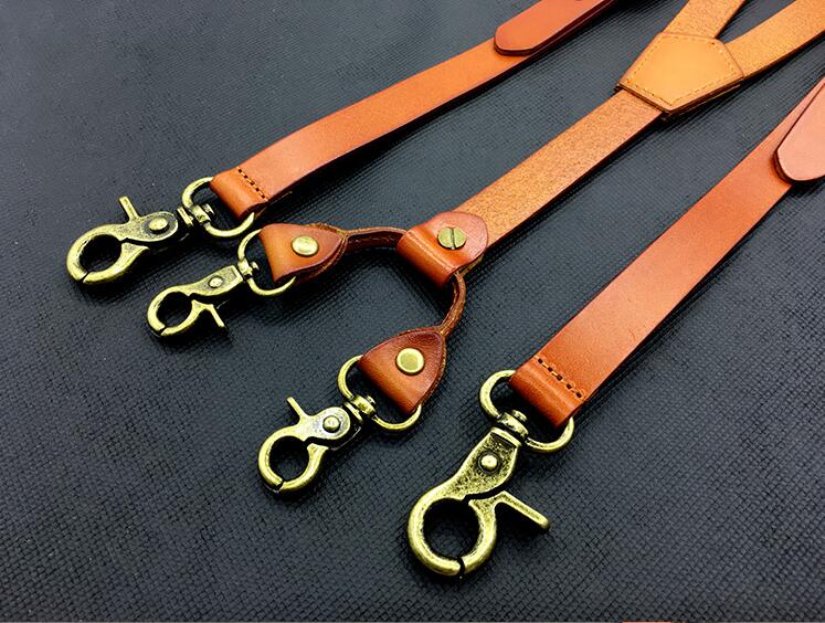 Genuine Leather Suspenders - Go Steampunk