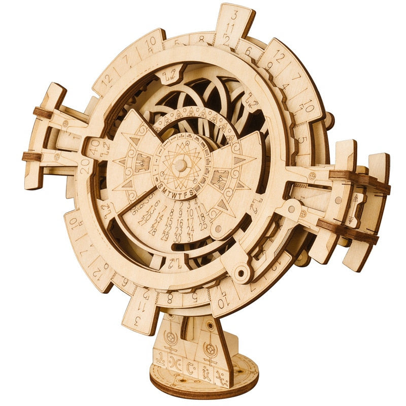 Wooden Gear Driven Pendulum Clock Model Kit - Go Steampunk