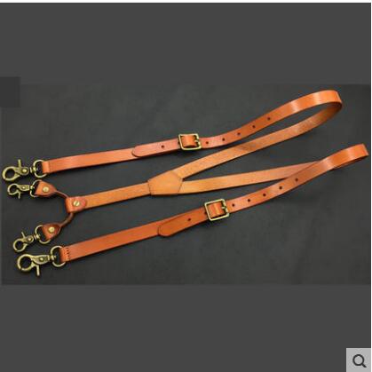 Genuine Leather Suspenders