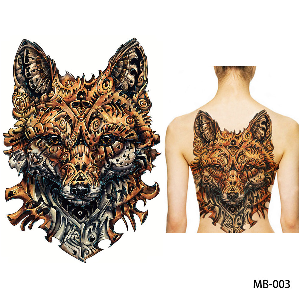 Full back, chest, or body temporary tattoo - Go Steampunk