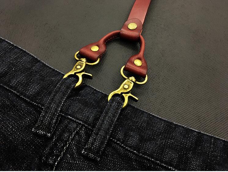 Genuine Leather Suspenders - Go Steampunk