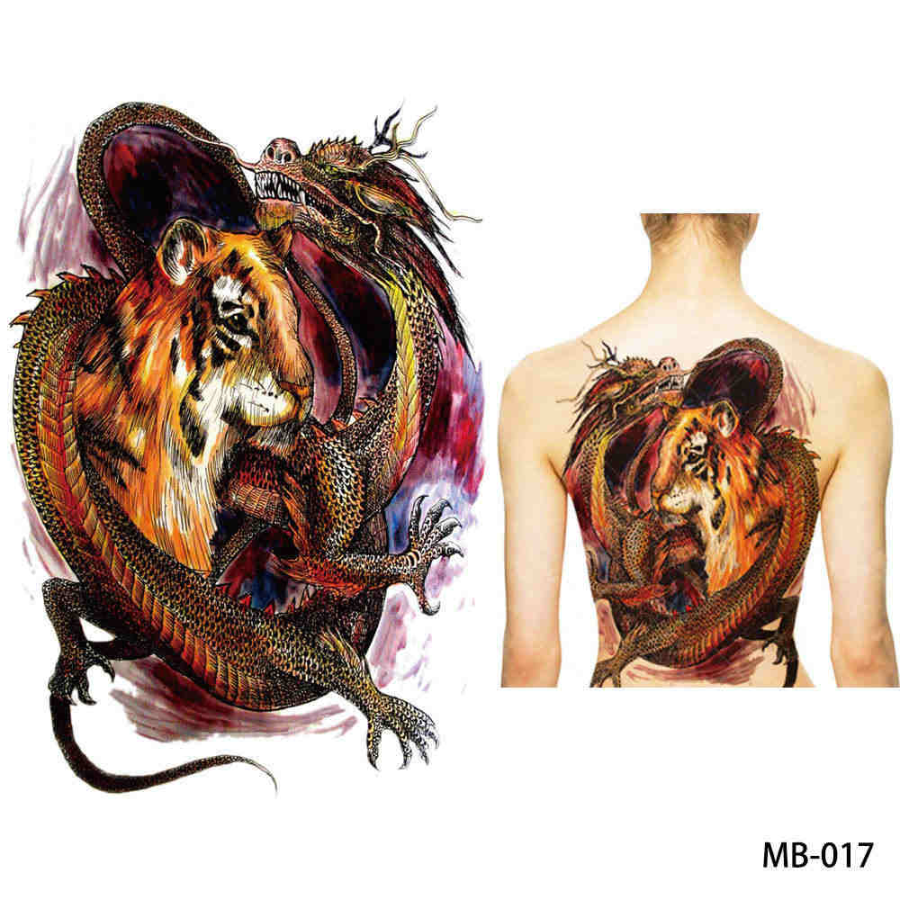 Full back, chest, or body temporary tattoo