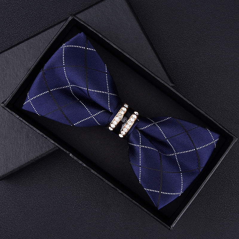 Tuxedo Crystal Bow Tie
