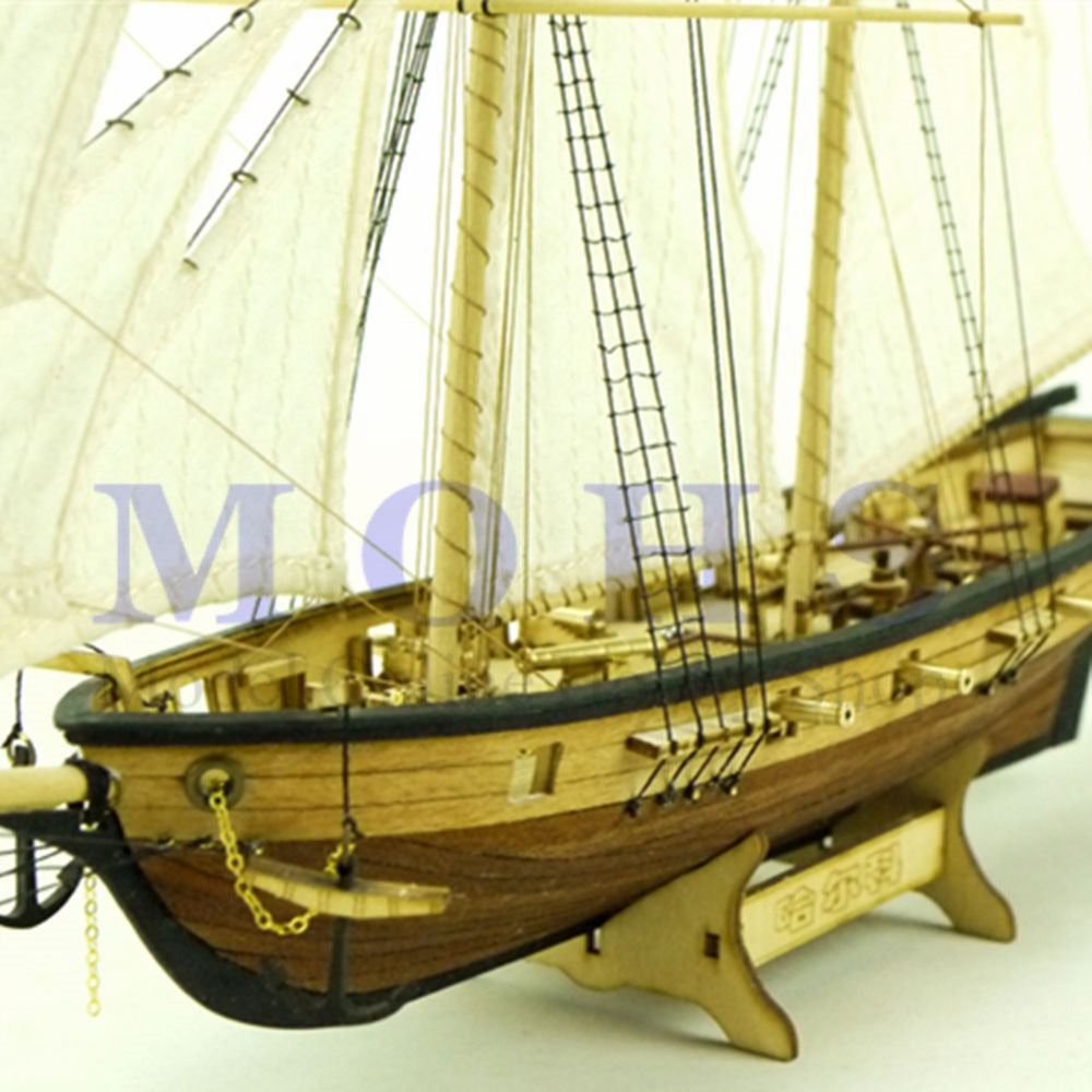 Brass and wood ship building kit - Go Steampunk