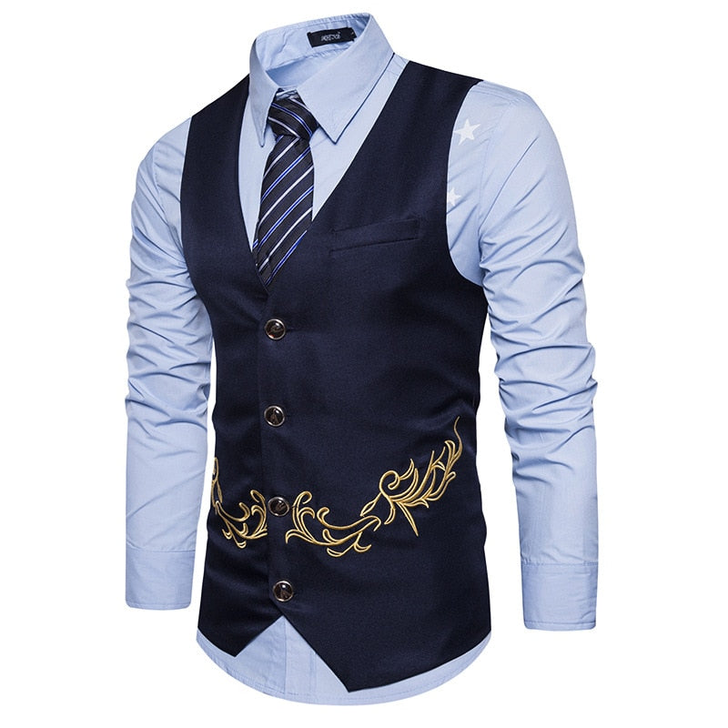Embroidered Waistcoat - Go Steampunk