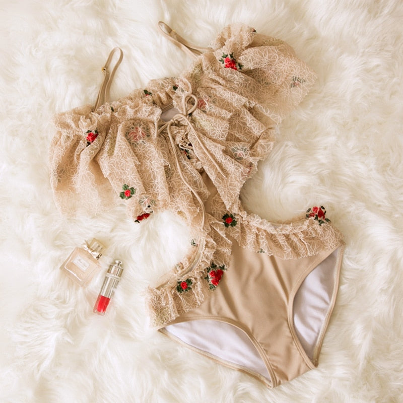 Roses and Lace Swimsuit not available on ali