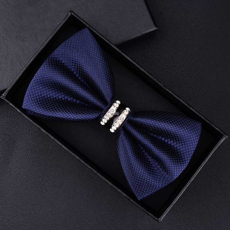Tuxedo Crystal Bow Tie