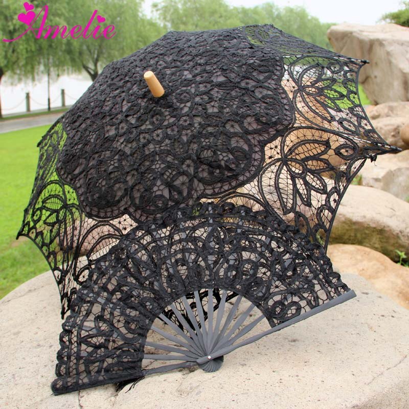 Western Style Beautiful Double-Layer Lace Parasol