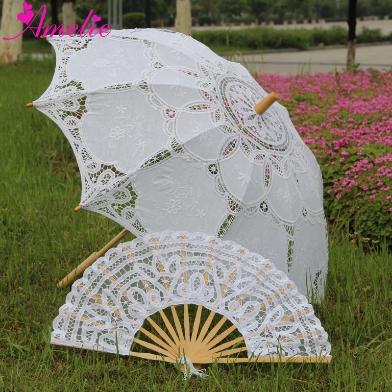 Western Style Beautiful Double-Layer Lace Parasol - Go Steampunk