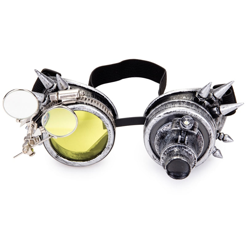 Rivets and Spikes Unisex Steampunk Goggles