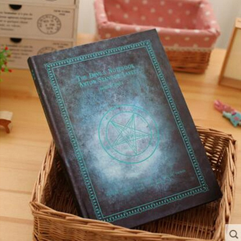 Vintage Pentagram Blank Notebook