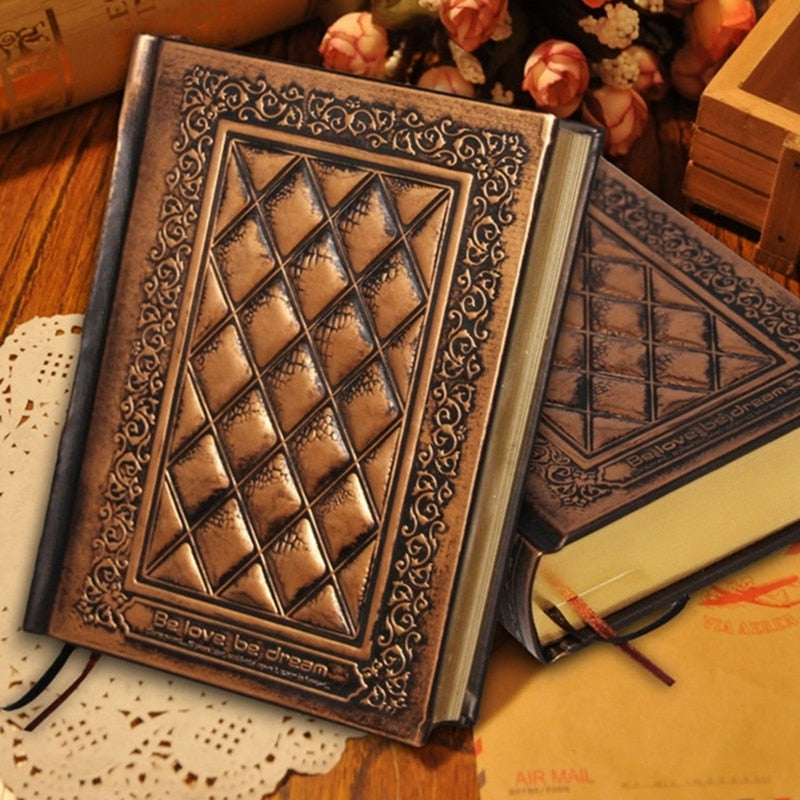 Hard Cover Handmade Embossed Diary Notebook