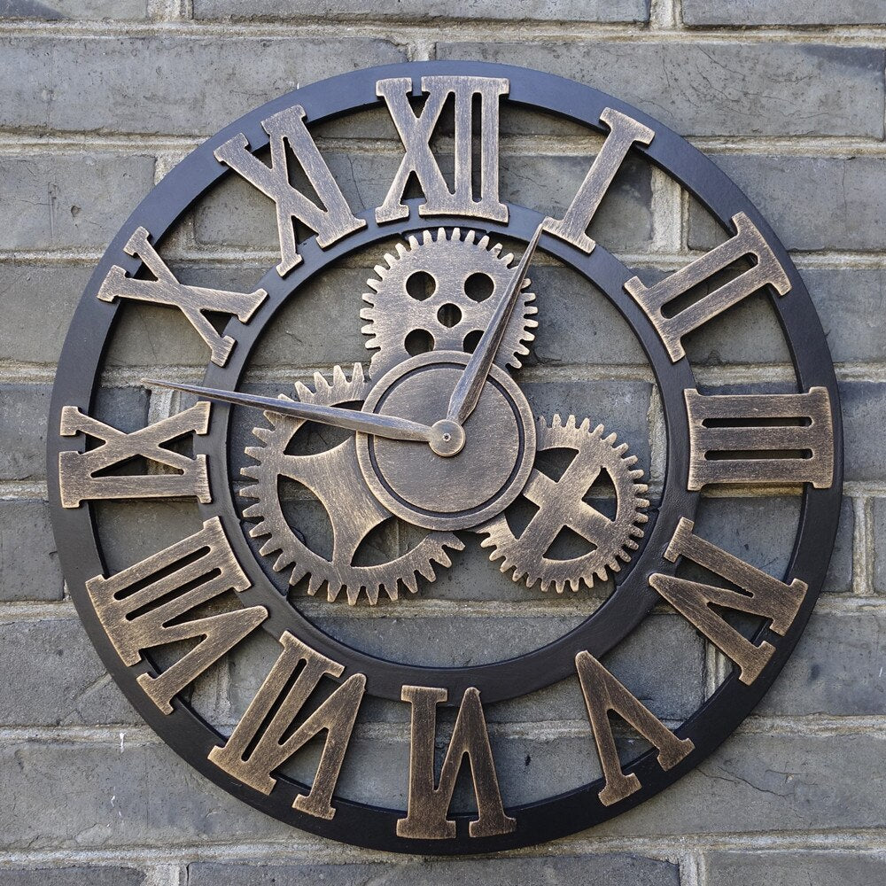 Handmade 3D Steampunk Wall Clock - Go Steampunk