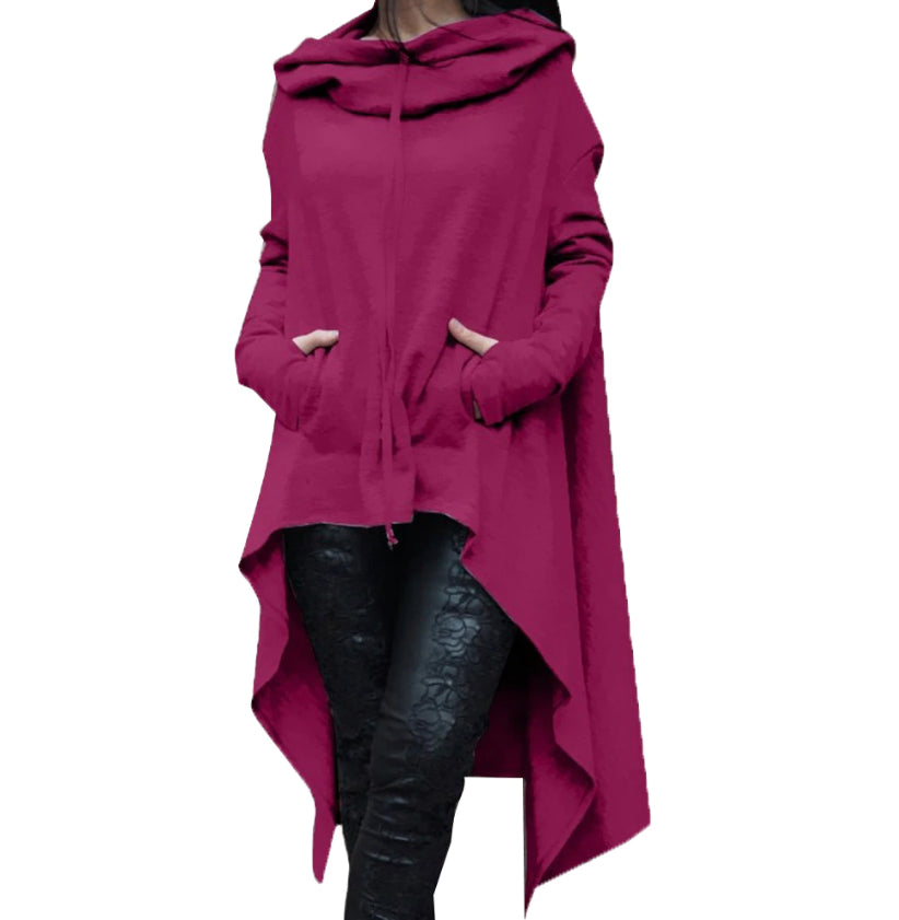 Long Pullover Plus Size Hoodie