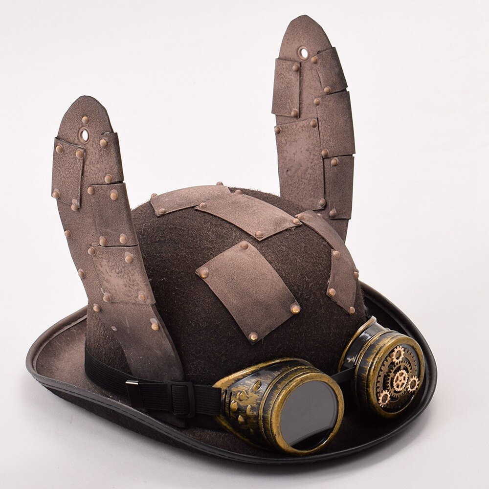 Steam Punk Rabbit Ears Patch Hat - Go Steampunk