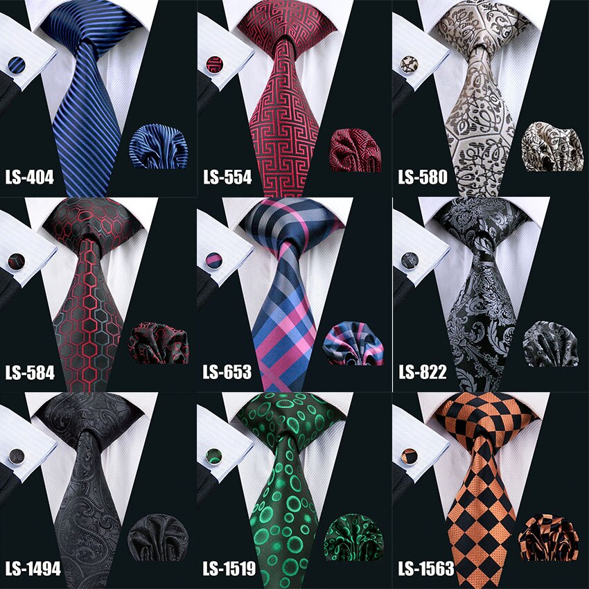 100% Silk Classic Tie, Hanky, and Cufflinks Set - Go Steampunk