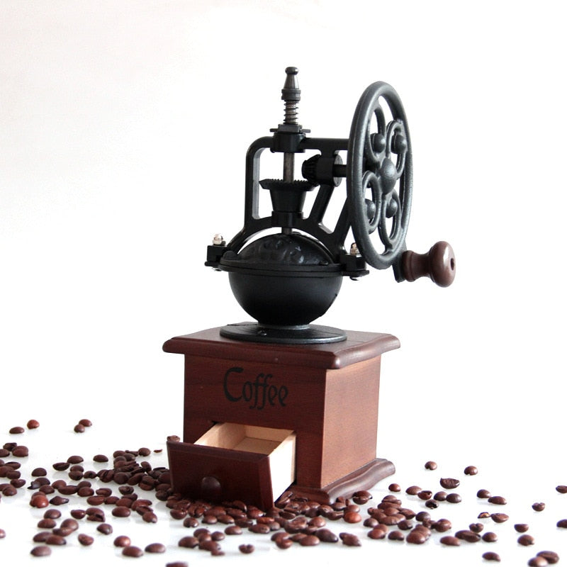 Working Vintage Manual Coffee Grinder