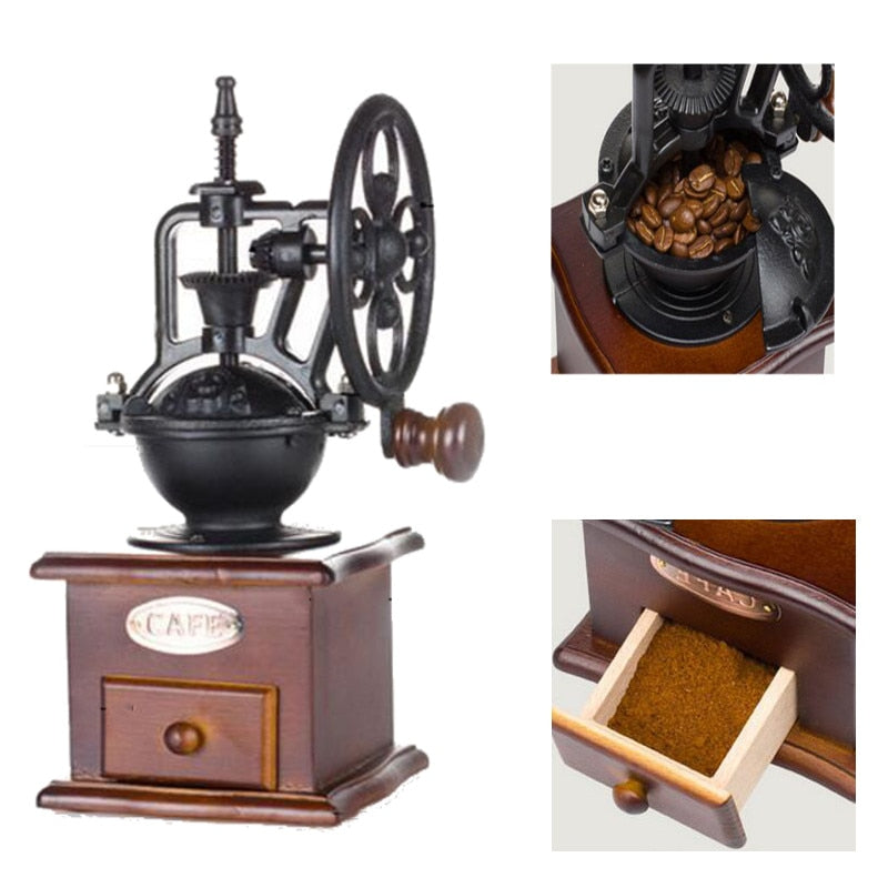 Working Vintage Manual Coffee Grinder - Go Steampunk