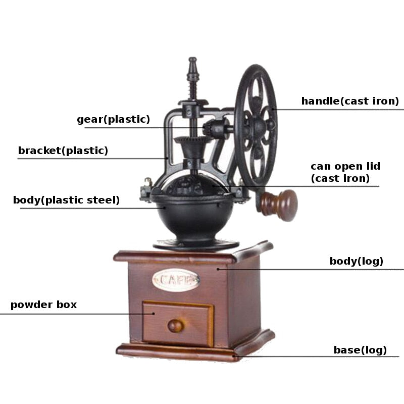 Working Vintage Manual Coffee Grinder - Go Steampunk