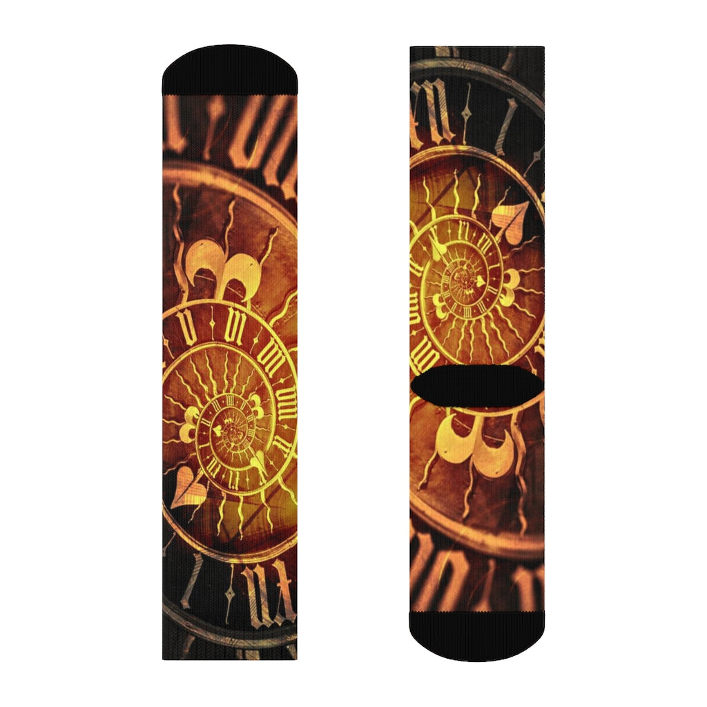 Steampunk Time Crew Socks - Go Steampunk