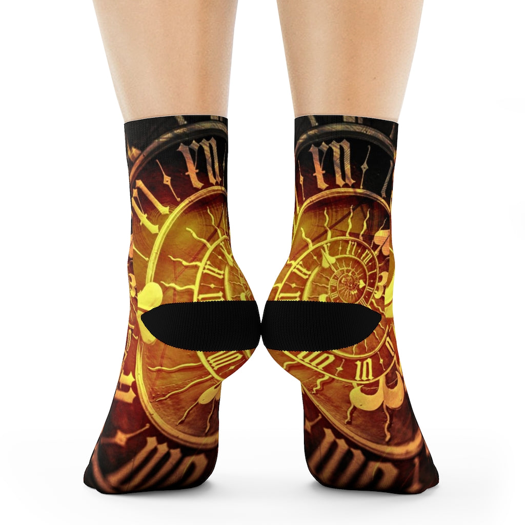 Steampunk Time Crew Socks - Go Steampunk