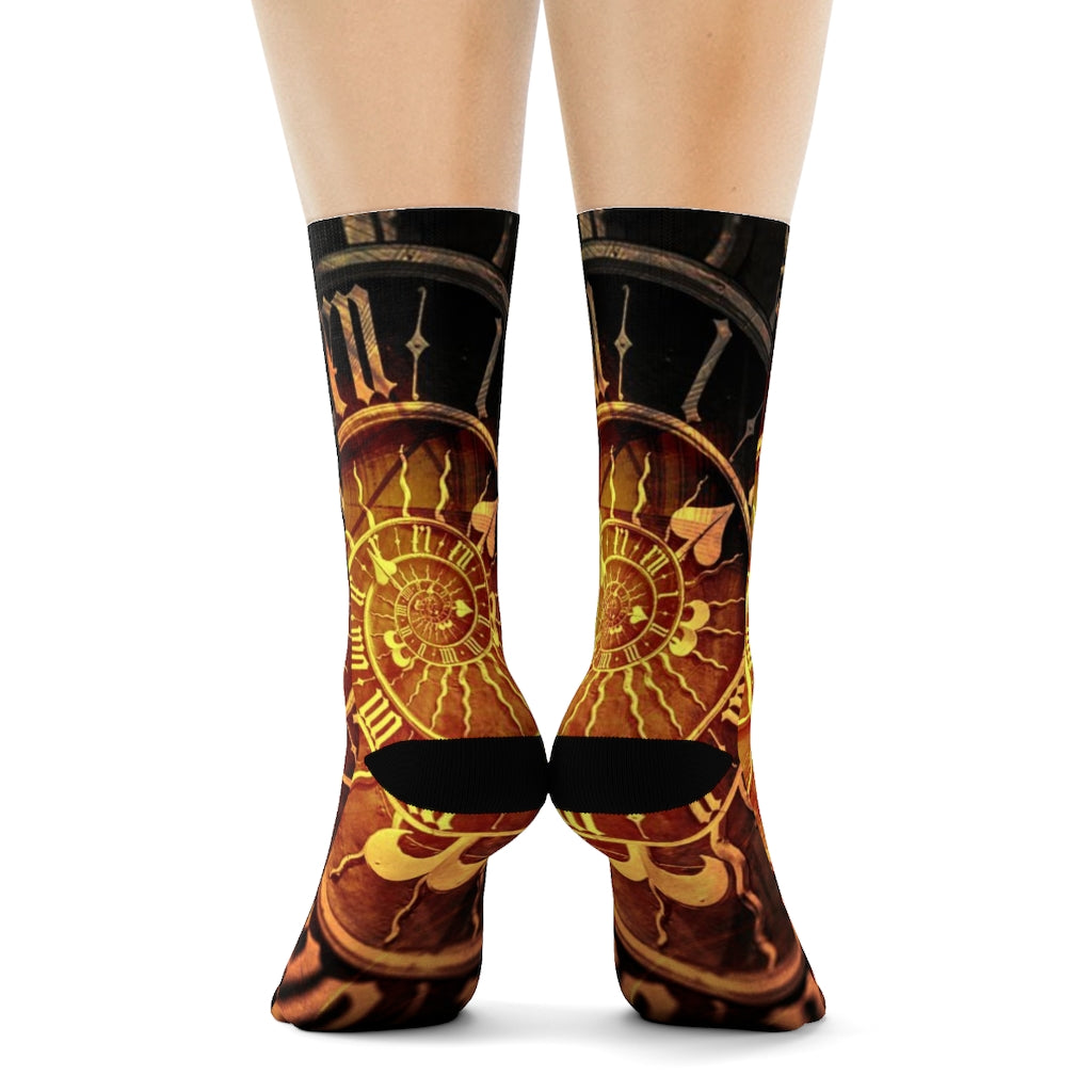 Steampunk Time Crew Socks - Go Steampunk