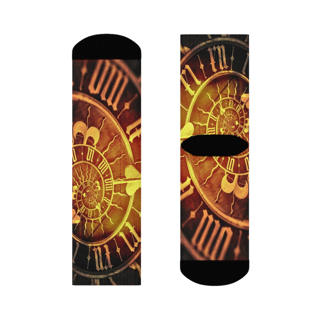 Steampunk Time Crew Socks
