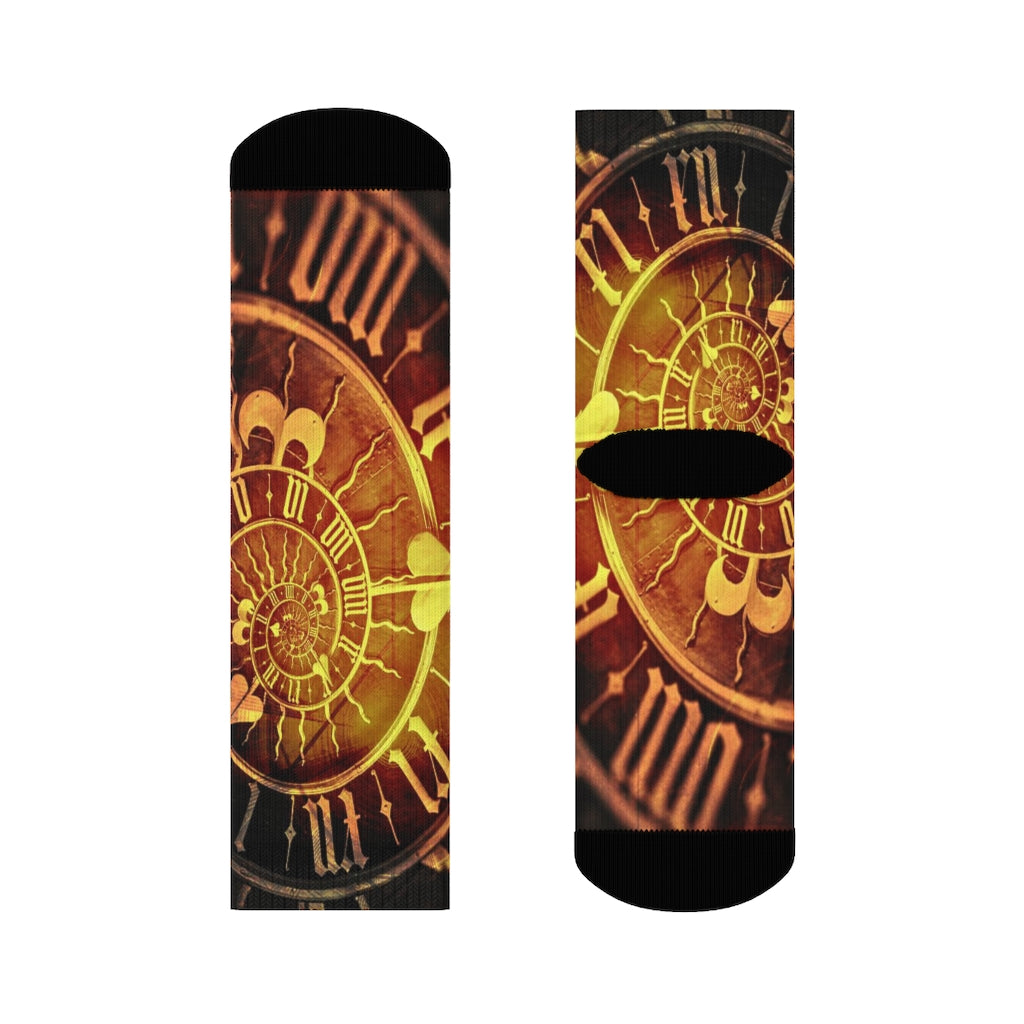 Steampunk Time Crew Socks - Go Steampunk