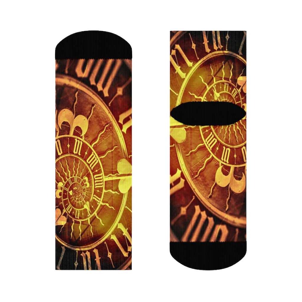 Steampunk Time Crew Socks - Go Steampunk