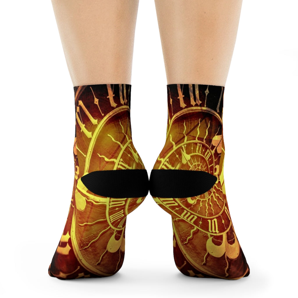 Steampunk Time Crew Socks - Go Steampunk