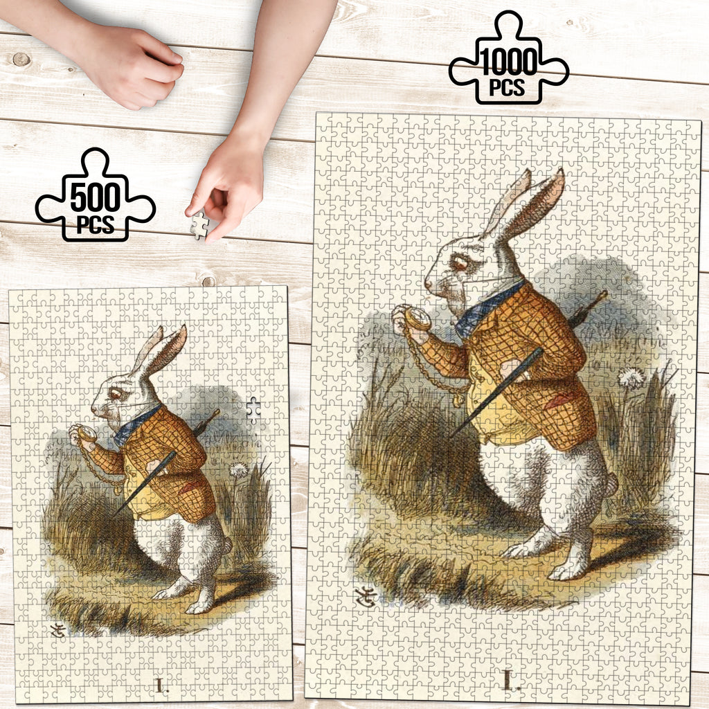 White Rabbit Jigsaw Puzzle - Go Steampunk