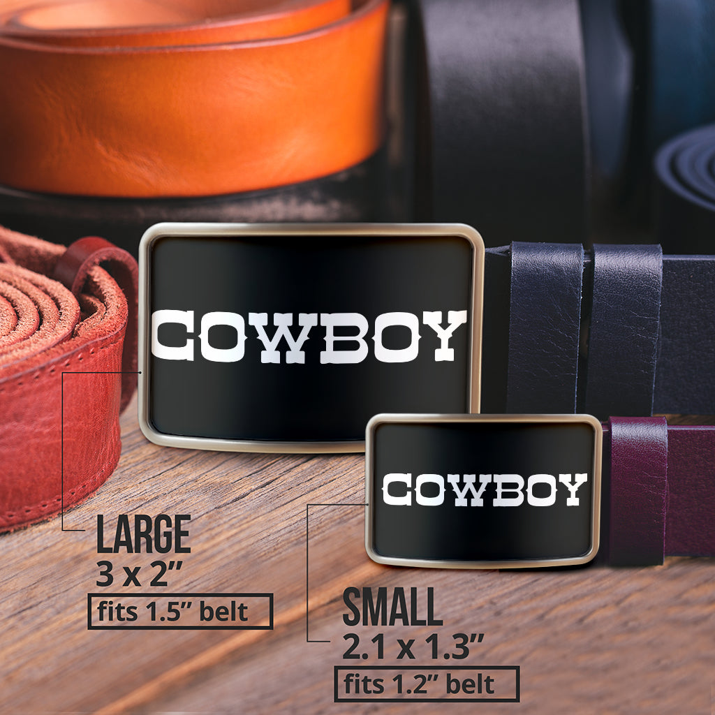 Cowboy Belt Buckle - Go Steampunk
