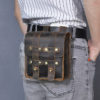 Thick Leather Luxury Vintage Travel Waist Bag For Storing Your Worldly Goods 4