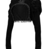 Black Velvet Short Bolero Jacket 3