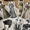 50PCS / Bag Vintage European Lady Waterproof Stickers 4