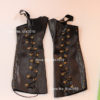 Steampunk Vegan Leather Spats – black 2 9