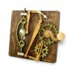 Single Lever Steampunk Switch Plate Chocolate