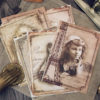 Vintage Yellowed Old Photo Series Stickers 4