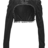 Black Velvet Short Bolero Jacket – black vintage coat 7