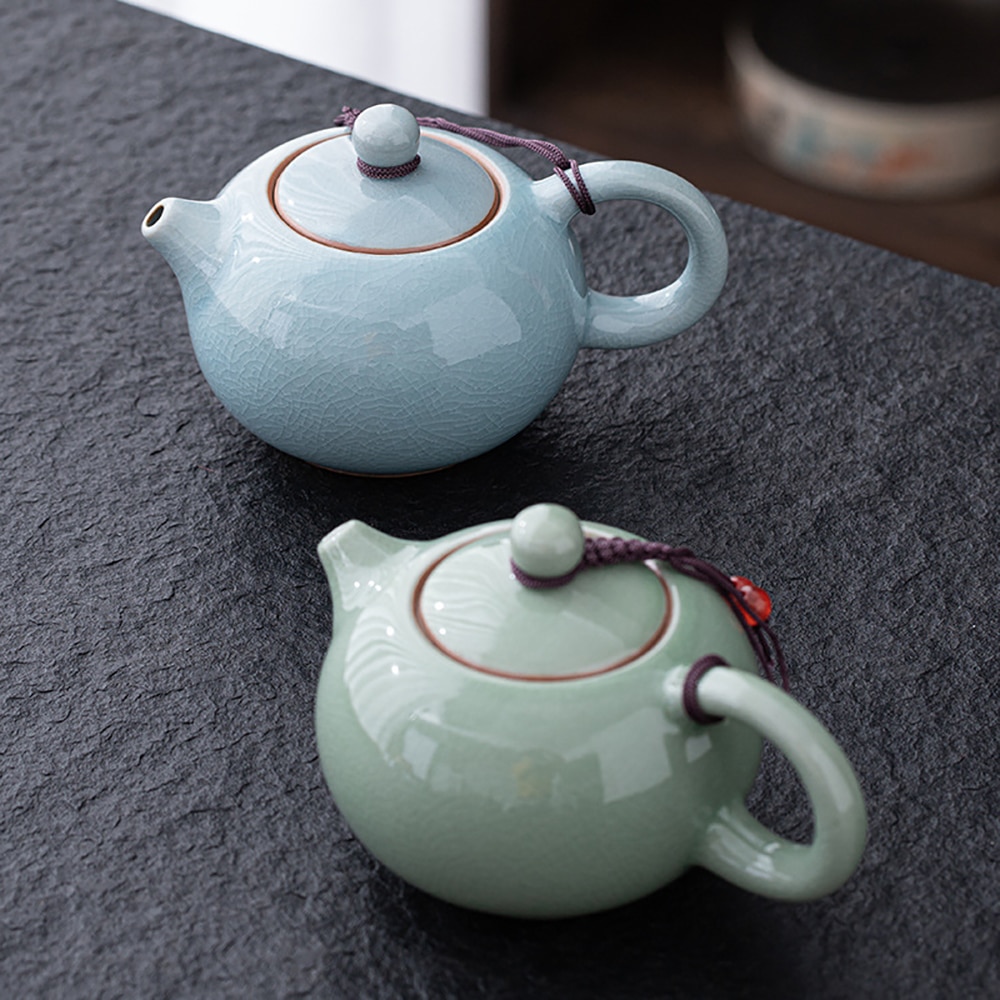 Krackle Ceramic Glaze Chinese Teapot 5