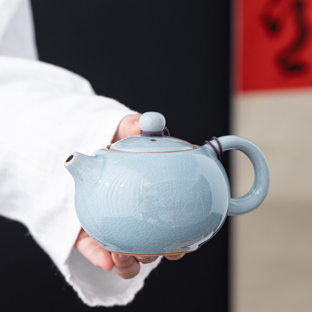 Krackle Ceramic Glaze Chinese Teapot 6