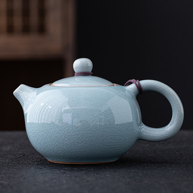 Krackle Ceramic Glaze Chinese Teapot – A 7