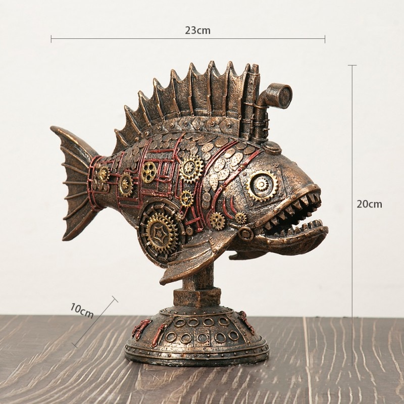 Steampunk Sea Creature Sculpture 2