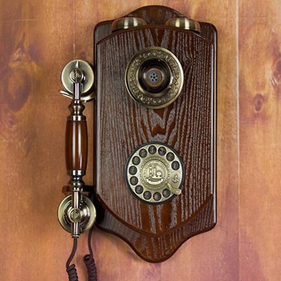 Antique Design Wall Mounted Corded Landline Telephone – revolve handset 7